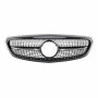 Решітка радіатора для Mercedes C-Class W205 (2014-2018) у стилі Diamond Silver (Рамка під фарбування)