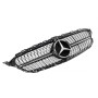 Решетка радиатора Mercedes C-klass W205 в стиле DIAMOND Black Chrome
