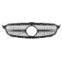 Решітка радіатора для Mercedes C-Class W205 (2014-2018) у стилі Diamond (Black Chrome)