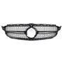 Решетка радиатора Mercedes C-klass W205 в стиле DIAMOND Black Chrome