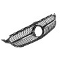 Решетка радиатора Mercedes C-klass W205 в стиле DIAMOND Black Chrome
