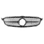 Решетка радиатора Mercedes C-klass W205 в стиле DIAMOND Black Chrome