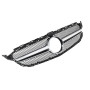 Решетка радиатора Mercedes C-klass W205 в стиле Avantgarde Black Matte Chrome