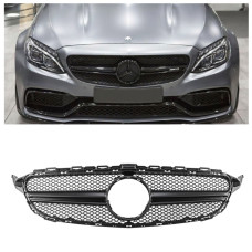 Решітка радіатора для Mercedes C-Class W205 (2014-2018) у стилі Avantgarde AMG C63 (Black Matte) Решітка радіатора для Mercedes C-Class W205 (2014-2018) у стилі Avantgarde AMG C63 (Black Matte)