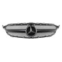 Решетка радиатора для Mercedes C-Class W205 (2014-2018) в стиле Avantgarde AMG C63 (Black Matte)