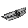 Решітка радіатора для Mercedes C-Class W205 (2014-2018) у стилі Avantgarde AMG C63 (Black Matte)