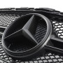 Решетка радиатора для Mercedes C-Class W205 (2014-2018) в стиле Avantgarde AMG C63 (Black Matte)