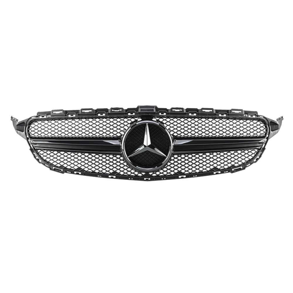Решетка радиатора Mercedes C-klass W205 в стиле Avantgarde Black