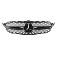 Решетка радиатора Mercedes C-klass W205 в стиле Avantgarde Black Решетка радиатора Mercedes C-klass W205 в стиле Avantgarde Black