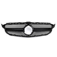 Решітка радіатора Mercedes C Class W205 стиль Avantgarde Black Решітка радіатора Mercedes C Class W205 стиль Avantgarde Black