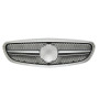 Решітка радіатора для Mercedes C-Class W205 (2014-2018) у стилі AMG C63 (Silver Matte Chrome)