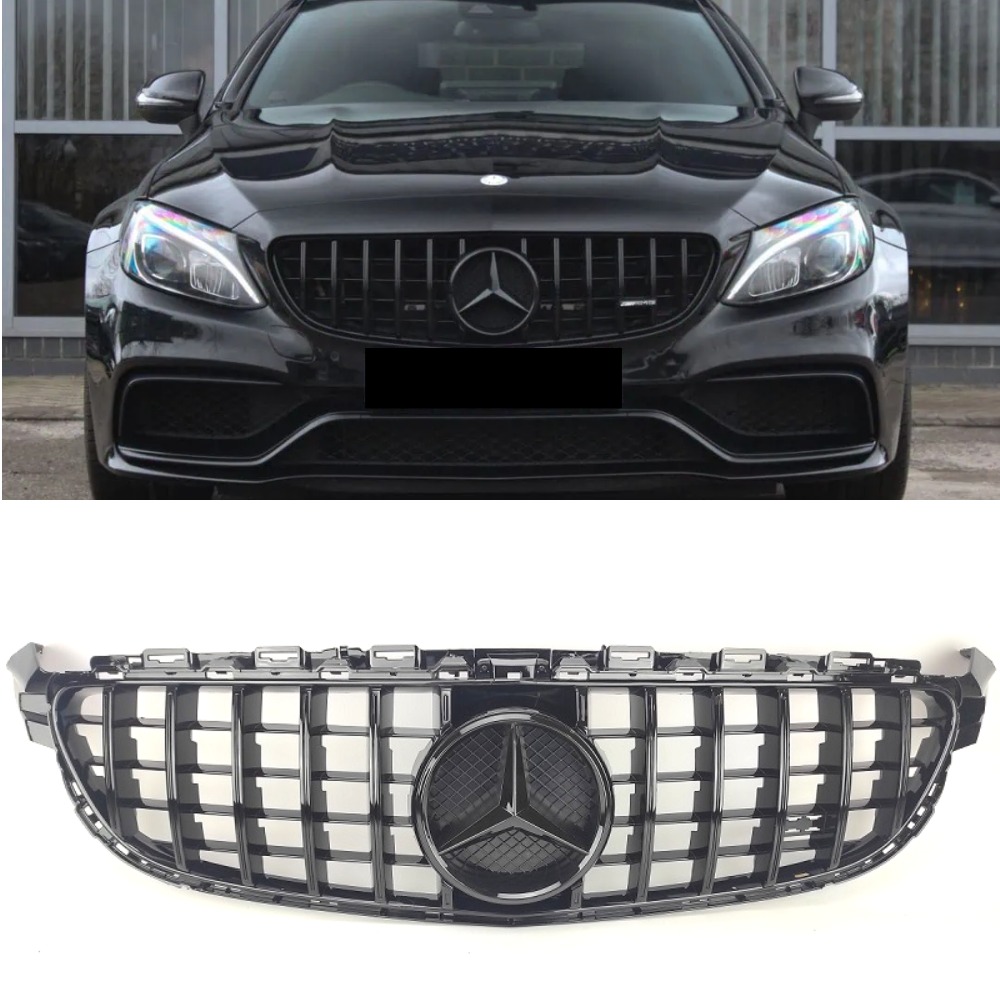 Решітка радіатора Mercedes C-Class W205 AMG C63 (2014-2018) у стилі Panamericana