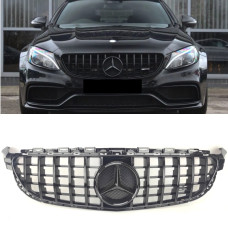 Решітка радіатора Mercedes C-Class W205 AMG C63 (2014-2018) у стилі Panamericana