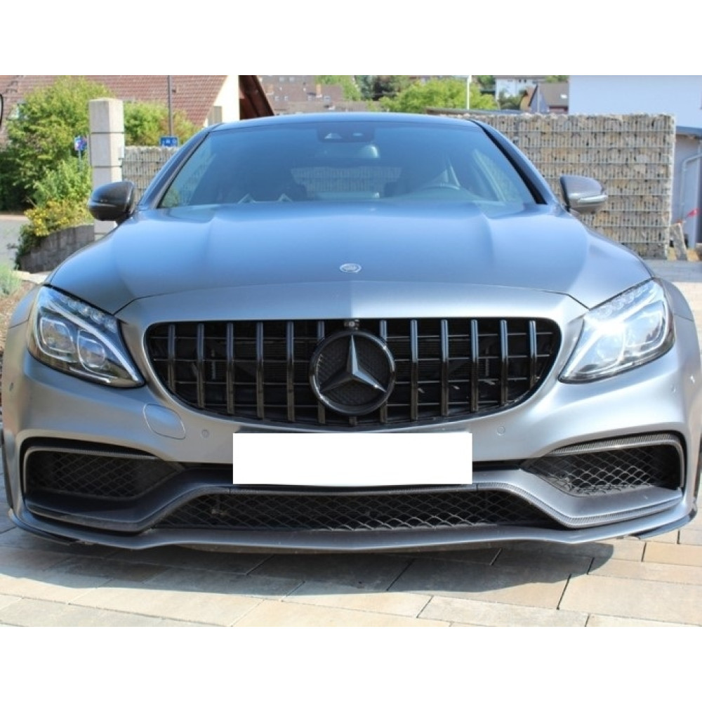 Решетка радиатора Mercedes C-Class W205 AMG C63 (2014-2018) в стиле Panamericana