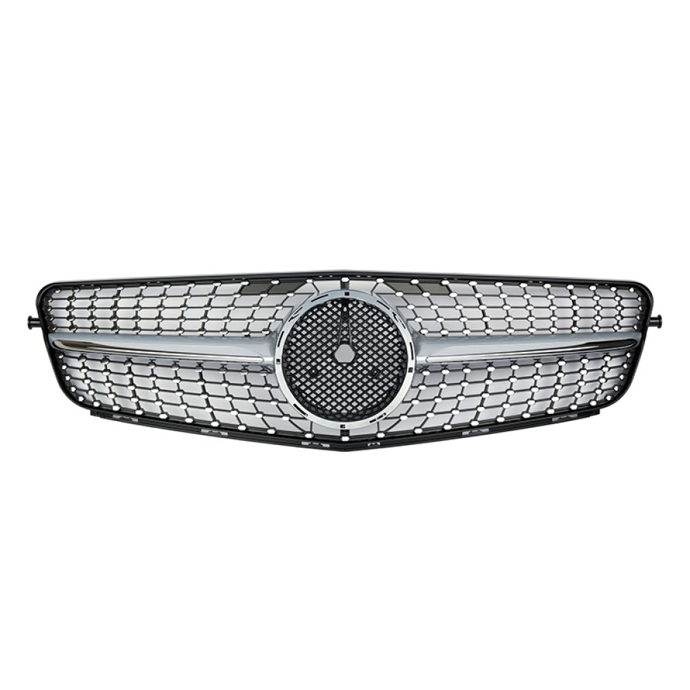 Решетка радиатора Mercedes C-klass W204 в стиле DIAMOND Silver
