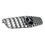 Решетка радиатора Mercedes C-Class W204 (2007-2014) в стиле Panamericana (Gloss Black/Chrome)