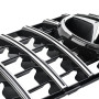 Решетка радиатора Mercedes C-Class W204 (2007-2014) в стиле Panamericana (Gloss Black/Chrome)