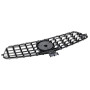 Решетка радиатора Mercedes C-Class W204 (2007-2014) в стиле Panamericana (Gloss Black/Chrome)