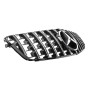 Решетка радиатора Mercedes C-Class W204 (2007-2014) в стиле Panamericana (Gloss Black/Chrome)
