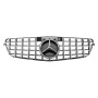 Решетка радиатора Mercedes C-Class W204 (2007-2014) в стиле Panamericana (Gloss Black/Chrome)