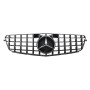 Решетка радиатора Mercedes C-Class W204 (2007-2014) в стиле Panamericana (Gloss Black)