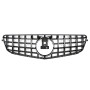 Решетка радиатора Mercedes C-Class W204 (2007-2014) в стиле Panamericana (Gloss Black)