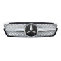 Решетка радиатора Mercedes C-Class W203 (2000-2007) в стиле AMG (Silver Chrome)