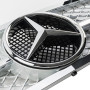 Решетка радиатора Mercedes C-Class W203 (2000-2007) в стиле AMG (Silver Chrome)