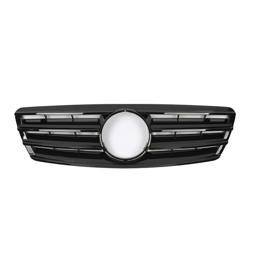 Решетка радиатора Mercedes C-Class W203 (2000-2007) в стиле AMG (Gloss Black)