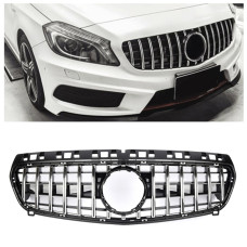Решітка радіатора Mercedes A-Class W176 (2012-2015) у стилі GT PANAMERICANA (Black Chrome) Решітка радіатора Mercedes A-Class W176 (2012-2015) у стилі GT PANAMERICANA (Black Chrome)