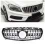 Решетка радиатора Mercedes A-Class W176 (2012-2015) в стиле GT PANAMERICANA (Black Chrome)