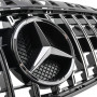 Решетка радиатора Mercedes A-Class W176 (2012-2015) в стиле GT PANAMERICANA (Black Chrome)