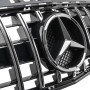 Решетка радиатора Mercedes A-Class W176 (2012-2015) в стиле GT PANAMERICANA (Black Chrome)