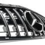 Решетка радиатора Mercedes A-Class W176 (2012-2015) в стиле GT PANAMERICANA (Black Chrome)