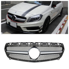 Решітка радіатора Mercedes A-Class W176 (2012-2015) у стилі AMG (Matte Chrome) Решітка радіатора Mercedes A-Class W176 (2012-2015) у стилі AMG (Matte Chrome)