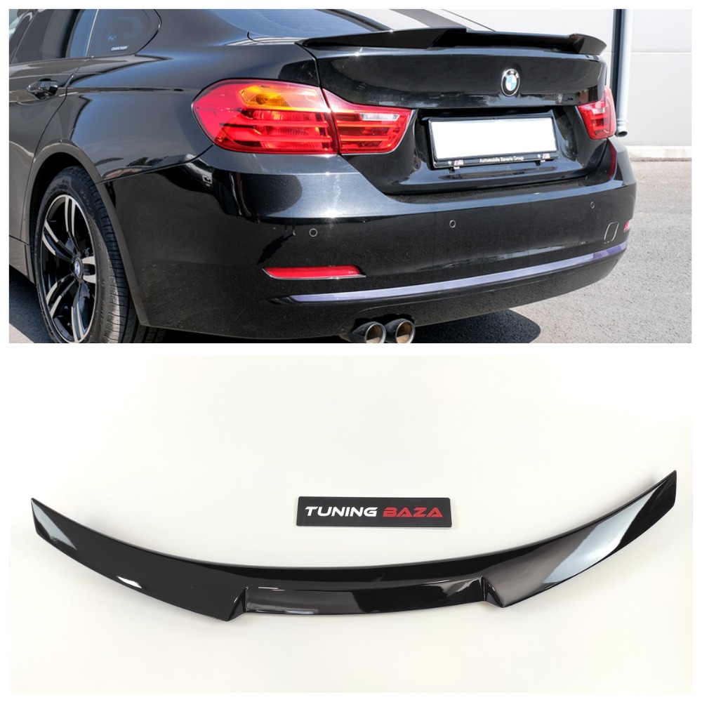 Спойлер крышки багажника BMW 4 F36 M4 Style (Черный глянец)