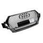 Решітка радіатора Audi Q7 4M (2015-2019) в стилі RS (чорний глянець)