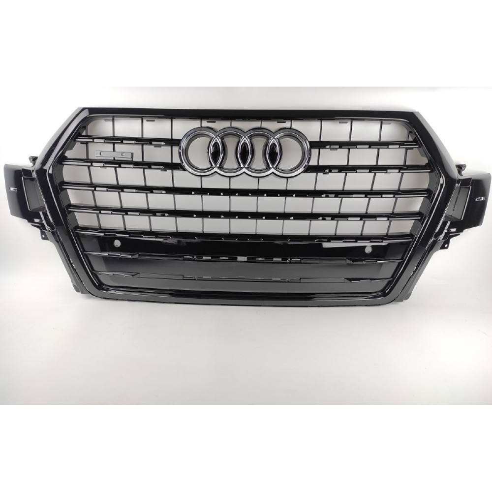 Решітка радіатора Audi Q7 4M (2015-2020)в стилі S Line (чорний глянець)