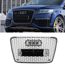 Решітка радіатора Audi Q7 4L (2005-2015) в стилі RS з хром рамкою