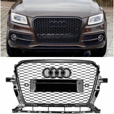 Решітка радіатора Audi Q5 8R (2012-2015) в стилі RS (чорний глянець)