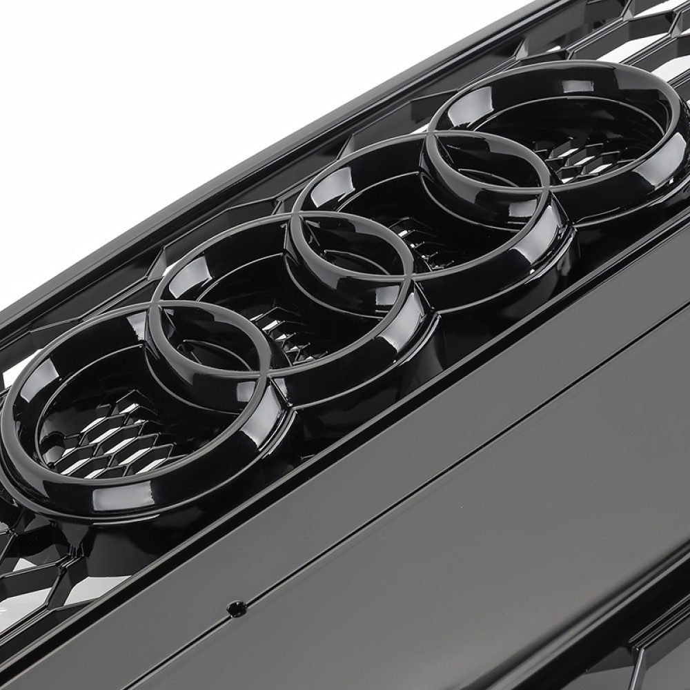 Решетка радиатора Audi Q5 8R (2012-2015) в стиле RS (черный глянец)