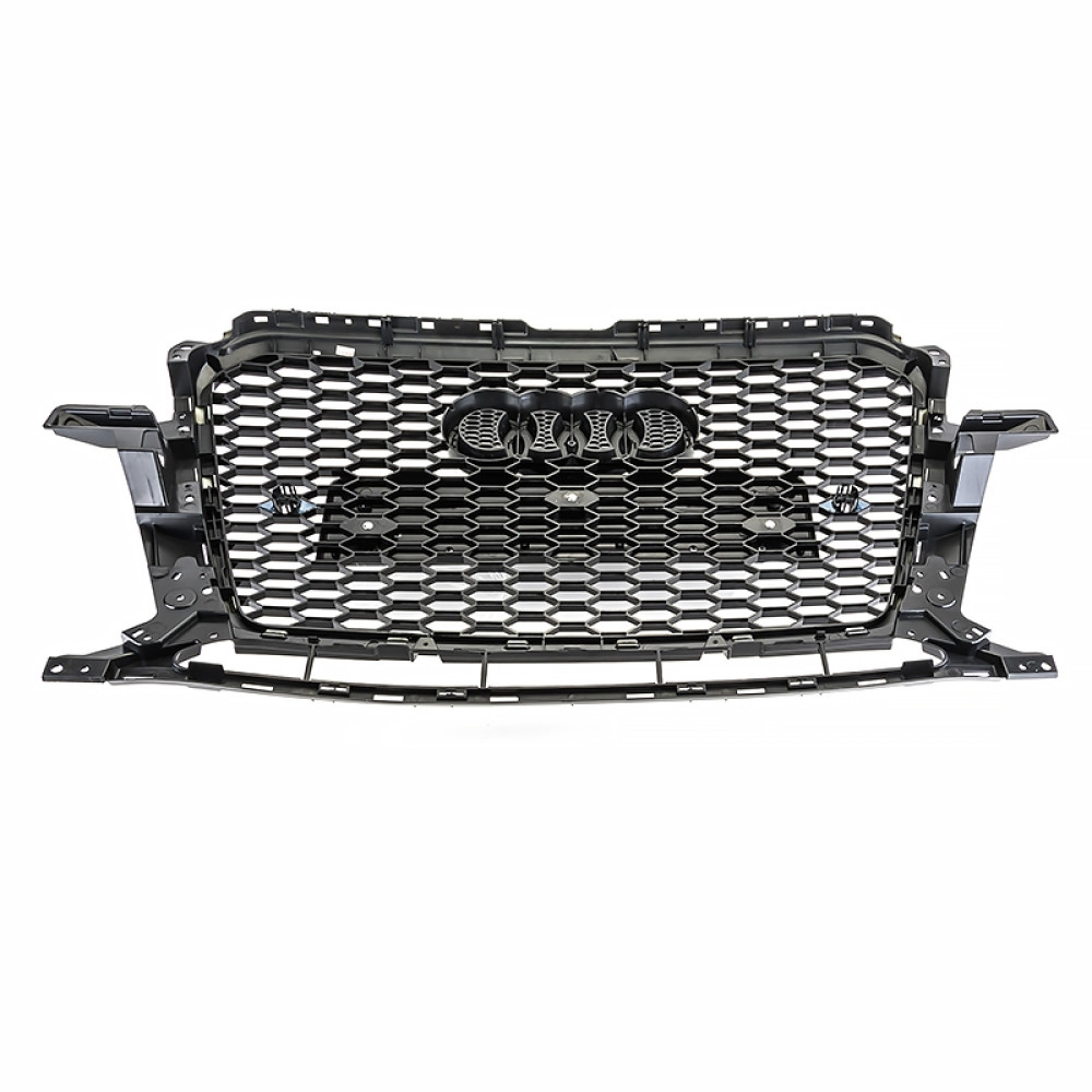 Решетка радиатора Audi Q5 8R (2012-2015) в стиле RS (черный глянец)