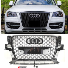 Решітка радіатора Audi Q5 (2008-2012) в стилі RS (чорний глянець)