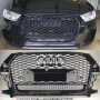 Решітка радіатора Audi Q3 (2014-2018) в стилі RS Quattro (чорний глянець)
