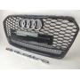 Решетка радиатора Audi A7 стиль RS 2014-2016 Рестайлинг (Gloss Black)