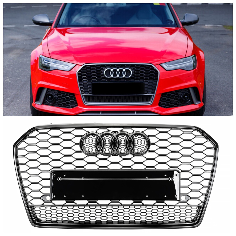 Решетка радиатора Audi A6 C7 (2011-2014) в стиле RS6 Quattro