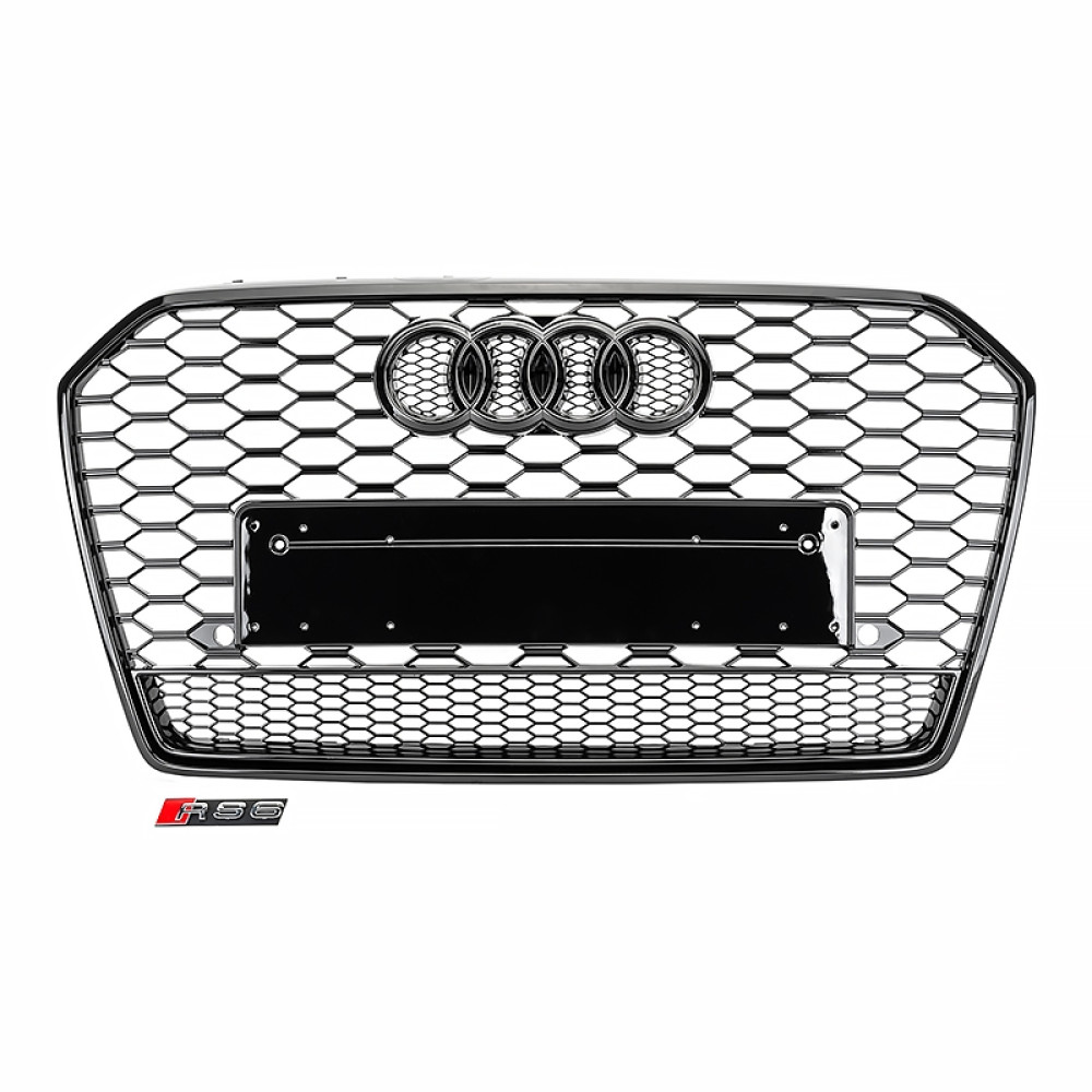 Решетка радиатора Audi A6 C7 (2011-2014) в стиле RS6 Quattro
