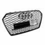 Решетка радиатора Audi A6 C7 стиль RS (Gloss Black) (2015-…) рестайлинг