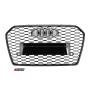 Решетка радиатора Audi A6 C7 стиль RS (Gloss Black) (2015-…) рестайлинг