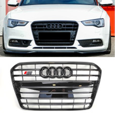Решетка радиатора Audi A5 8T (2011-2016) в стиле S5 (черный глянец)